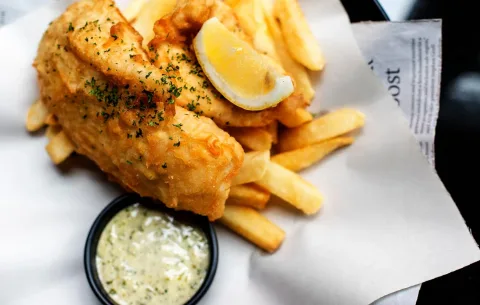 Fish and chips Fish and chips